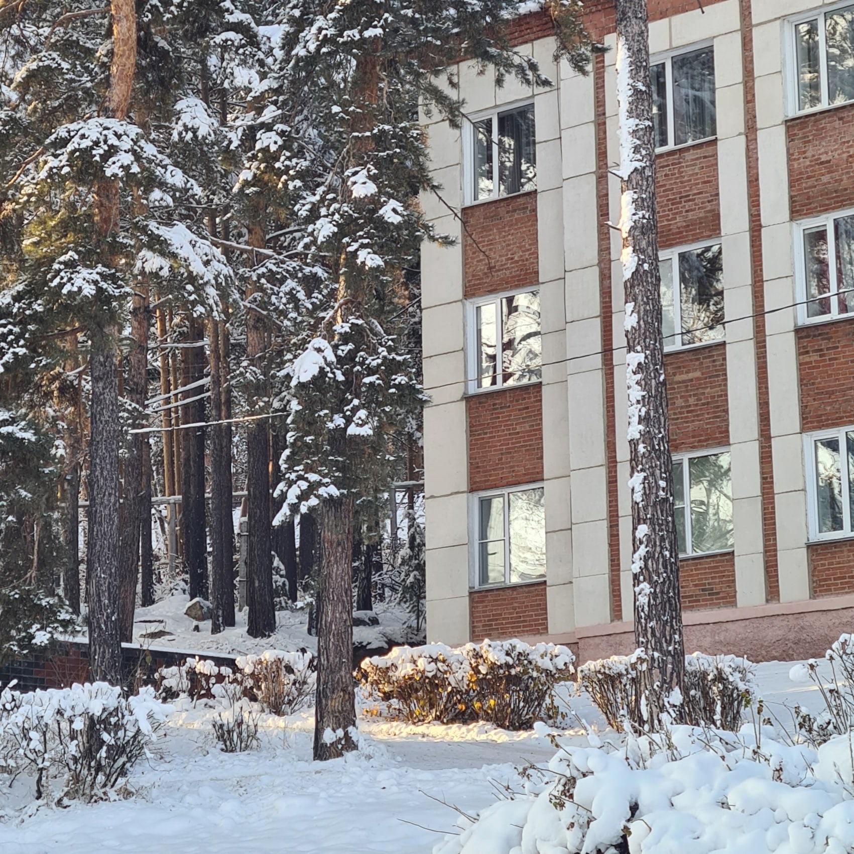 Пляж и причал на озере Еловое рядом с санаторием